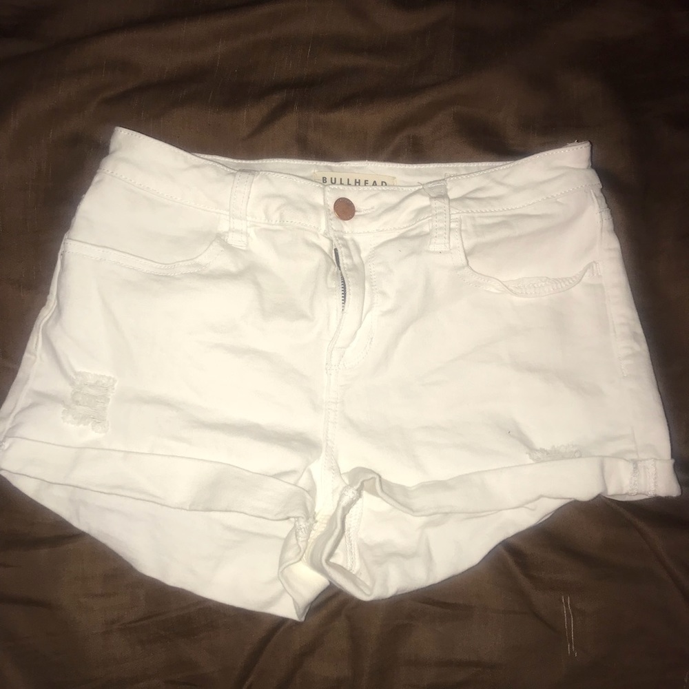 High wasted White Shorts